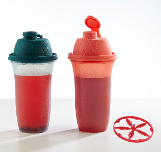 Shake 'N' Shake 500 ml. | Plastic Protein Shake Bottle for Meal Replacement Shakes & Smoothies, Beverages, Mixing Salad Dressing & Sauces, Margarita, More