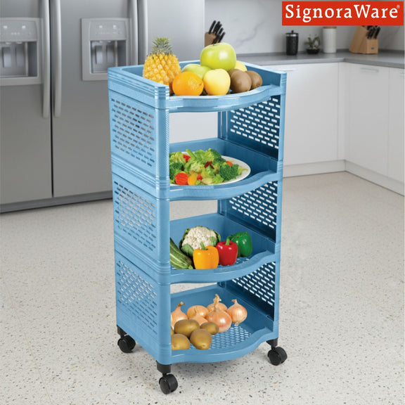 Smart Rack Small Set of 4 with wheels | | Easy-to-Move Slide Rack Trol ...