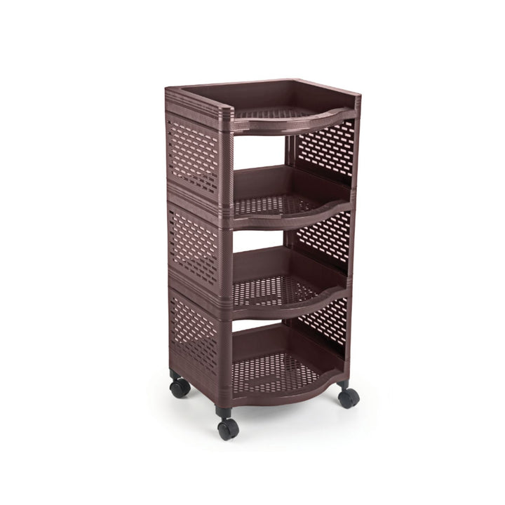 Shopsimple Rack Smart Rack Small Set of 4 with wheels | | Easy-to-Move Slide Rack Trol ...