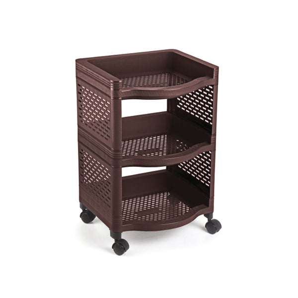 Smart Rack Small Set of 3 with wheels | | Easy-to-Move Slide Rack Trolley with Wheels