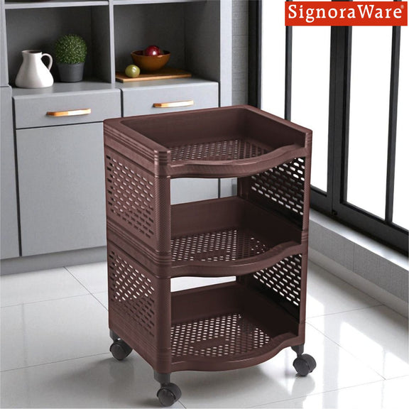 Smart Rack Small Set of 3 with wheels | | Easy-to-Move Slide Rack Trol ...