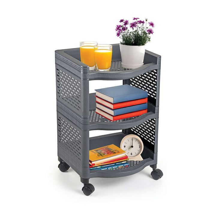Smart Rack Small Set of 3 with wheels | | Easy-to-Move Slide Rack Trol ...