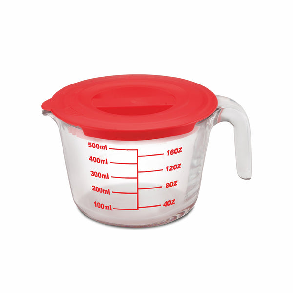 Borosilicate Measuring Cup 500ml with Lid
