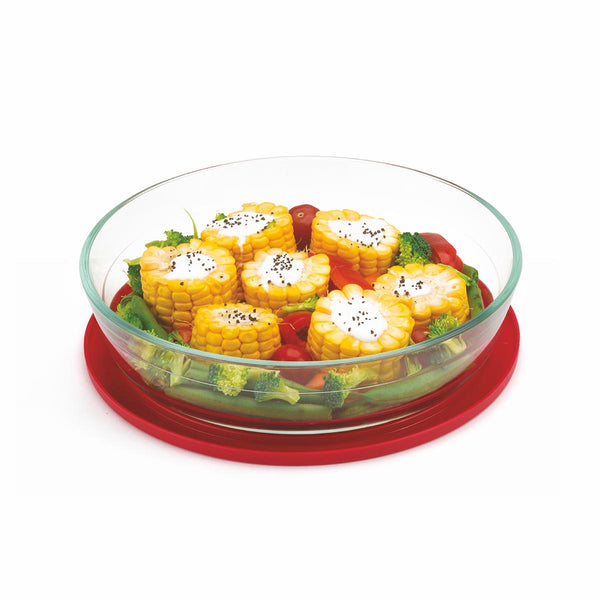 Bake 'N' Serve Round Dish 1400ml with Lid