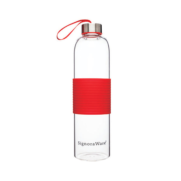 Aqua Star Glass Bottle with Silicon Sleeve (550 ml.)