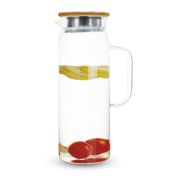Victoria Glass Jug with Bamboo lid 1500 ml.