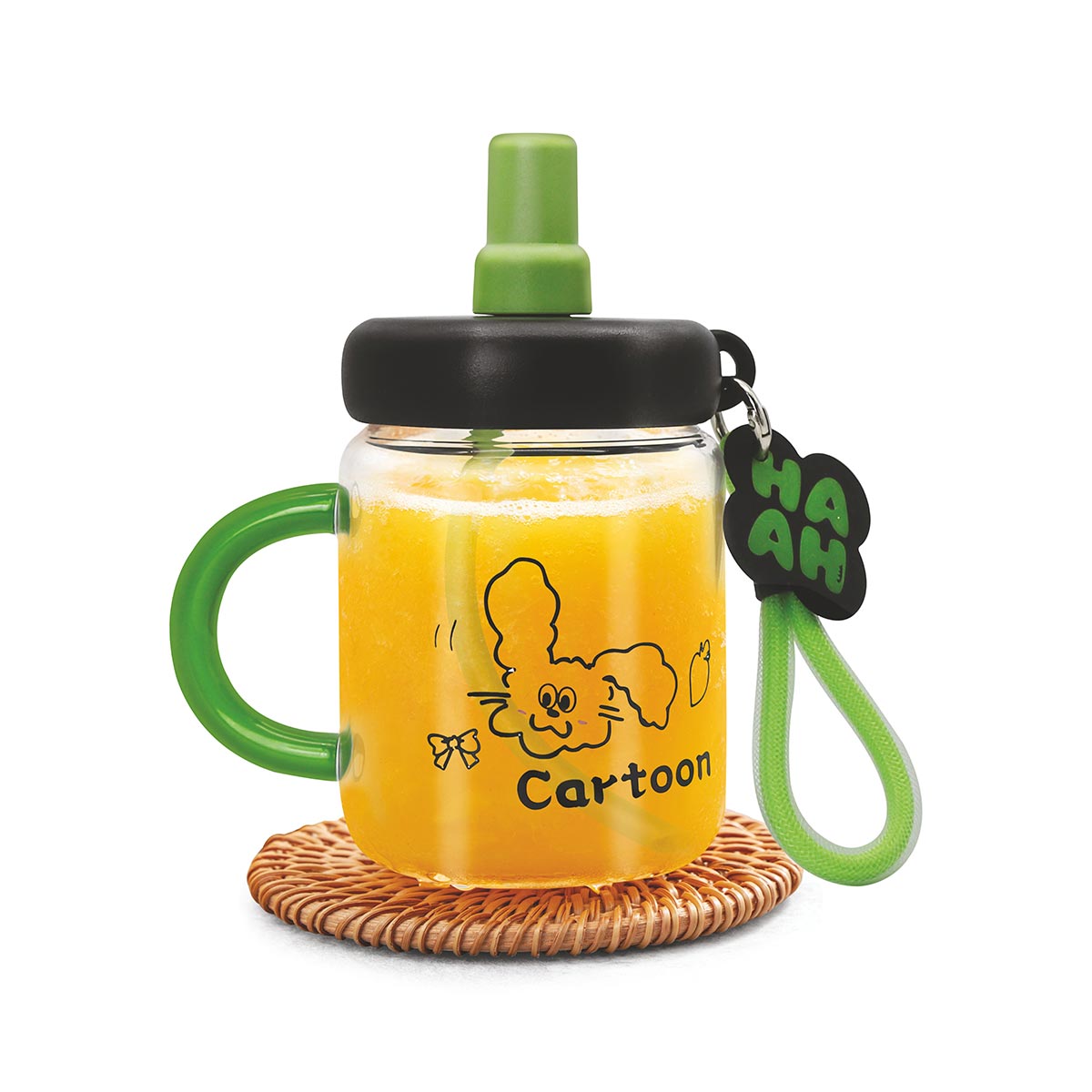 Sparrow Kids Glass Water Bottle 580 ml | Borosilicate Glass
