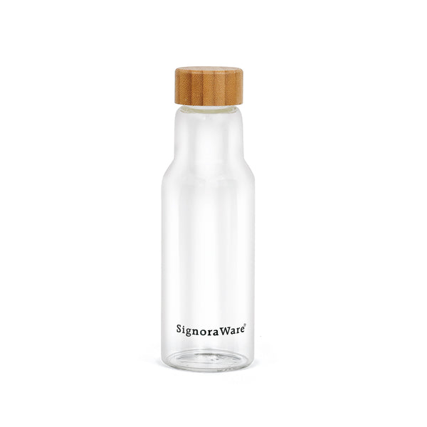 Wildflower Borosilicate Glass Bottle 500ml