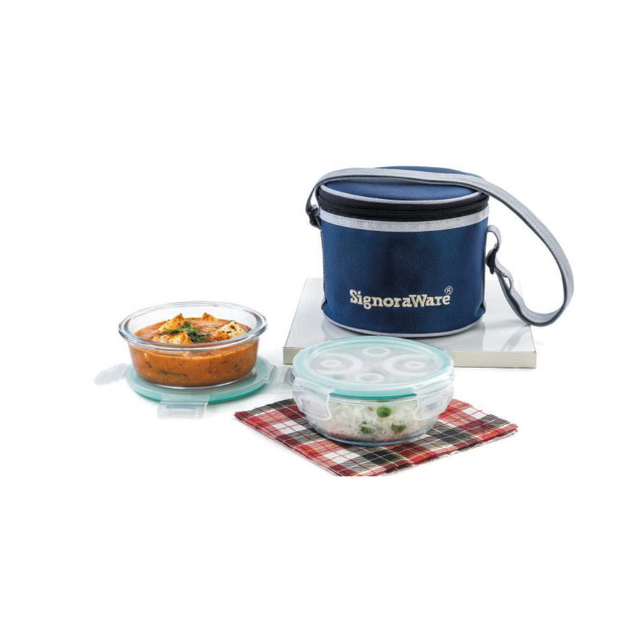 Signoraware Executive Glass Small Lunch Box