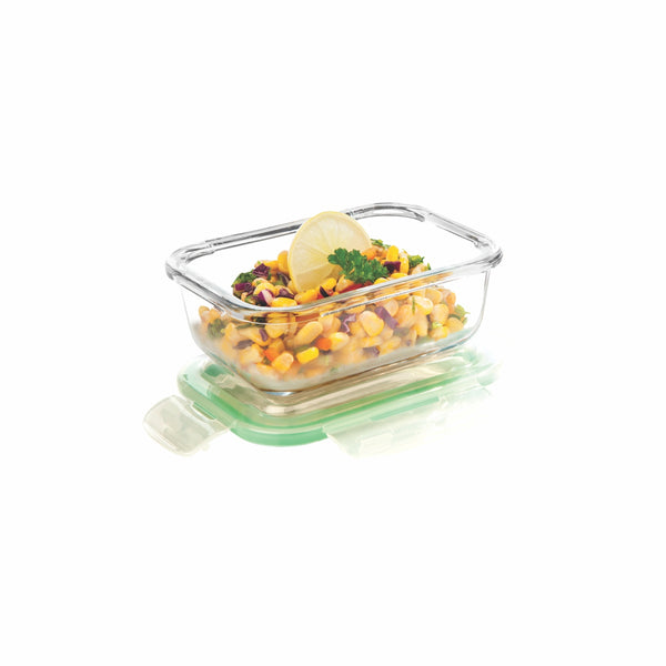 Signoraware Lock `N` Store Glass Container Rectangular 370ml