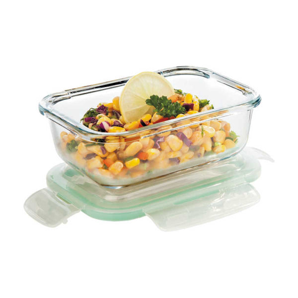 Signoraware Lock `N` Store Glass Container Rectangular 1040ml