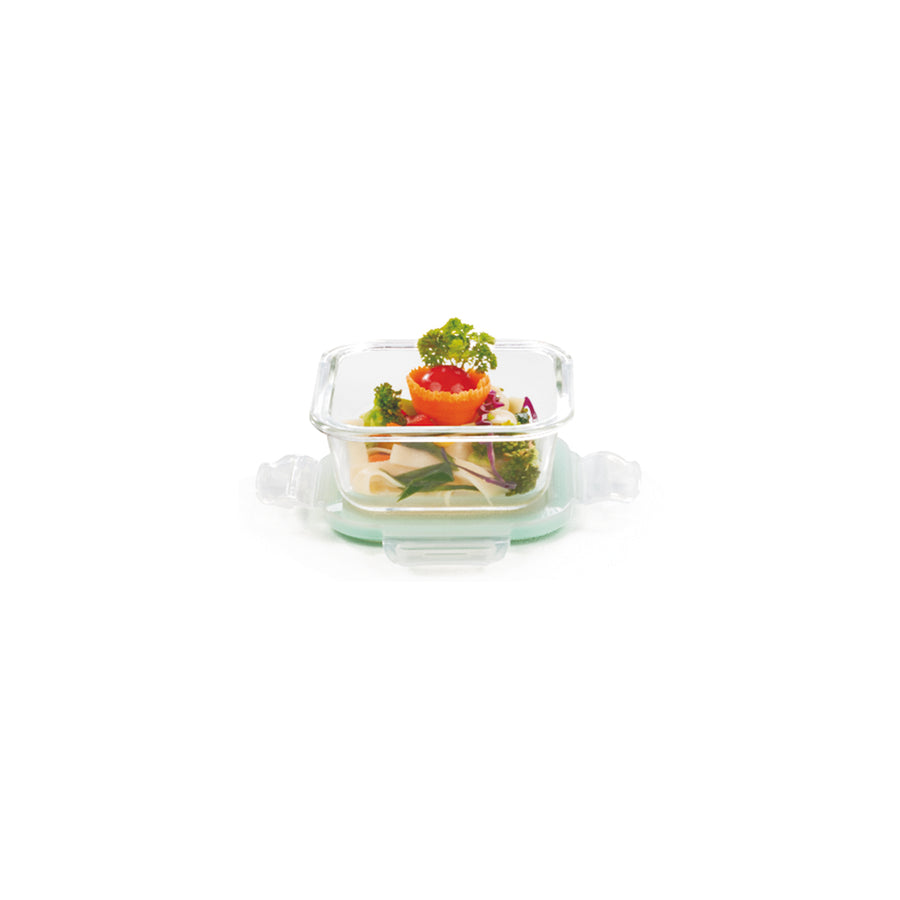 Signoraware Lock `N` Store Glass Container Square 180 ml.