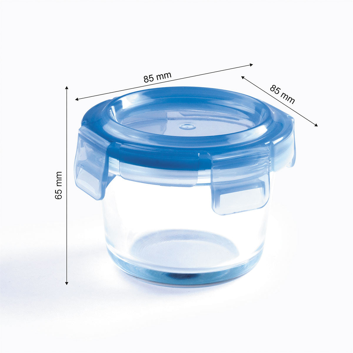 Lock N Store Glass Round 125 ml