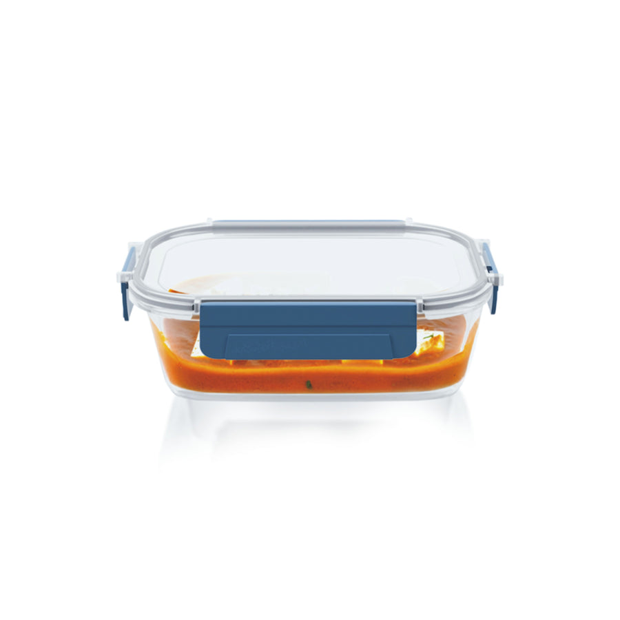 Shut N Seal Glass Rectangular Container 370ml