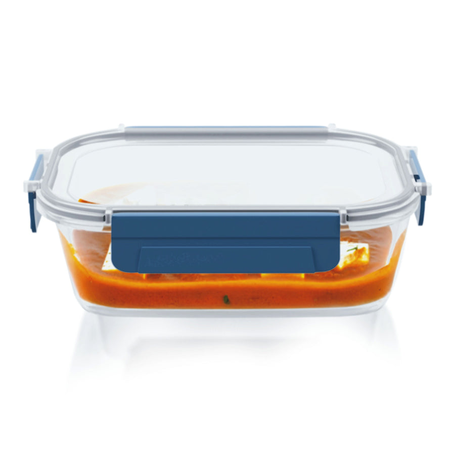 Shut N Seal Glass Rectangular Container 1040ml