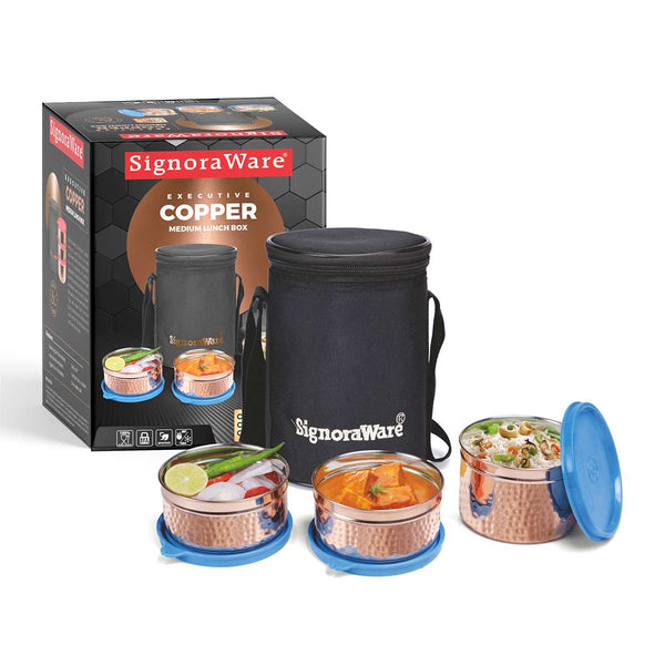 Executive Copper Medium Lunch Box