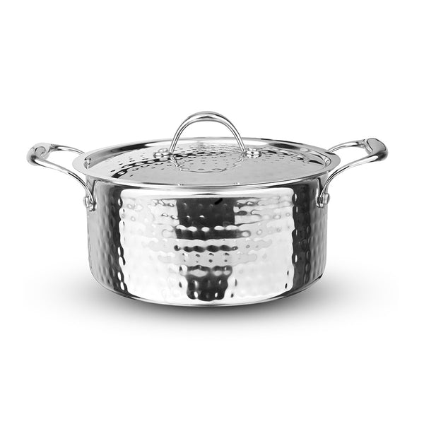 Artista Triply Stewpot (Hammered) with Lid 26cm