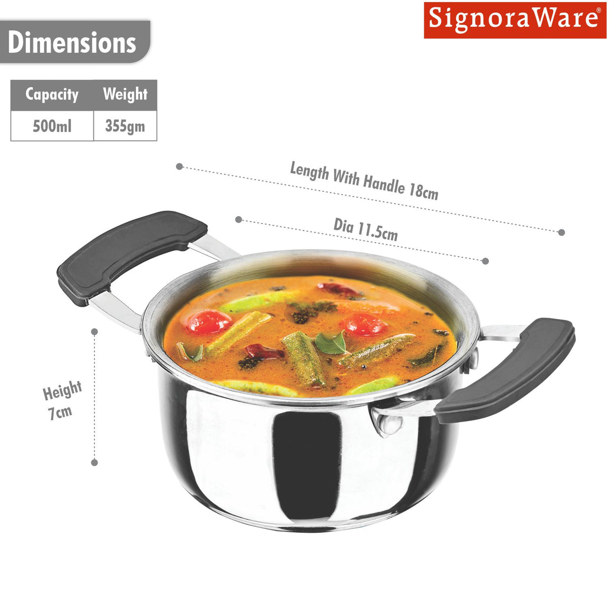 Artista Tri-Ply Mini Stew Pot 10cm (500ml)