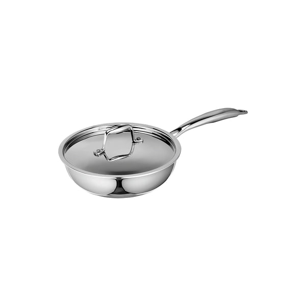 Artista Tri-Ply Frypan with Steel Lid (Induction and Gas compatible) 18cm. / Capacity 850ml.