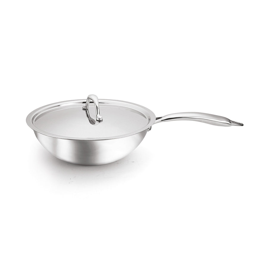 Artista Tri-Ply Wokpan with Lid 22cm 2200ml