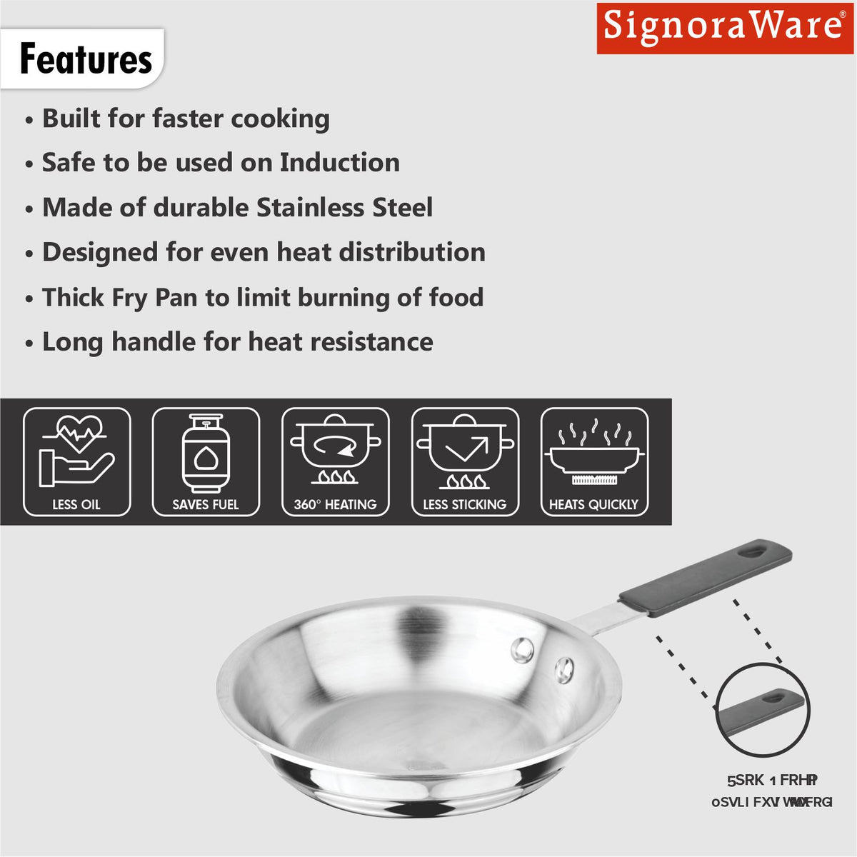 Artista Tri-Ply Mini Fryapn 14cm (520ml)
