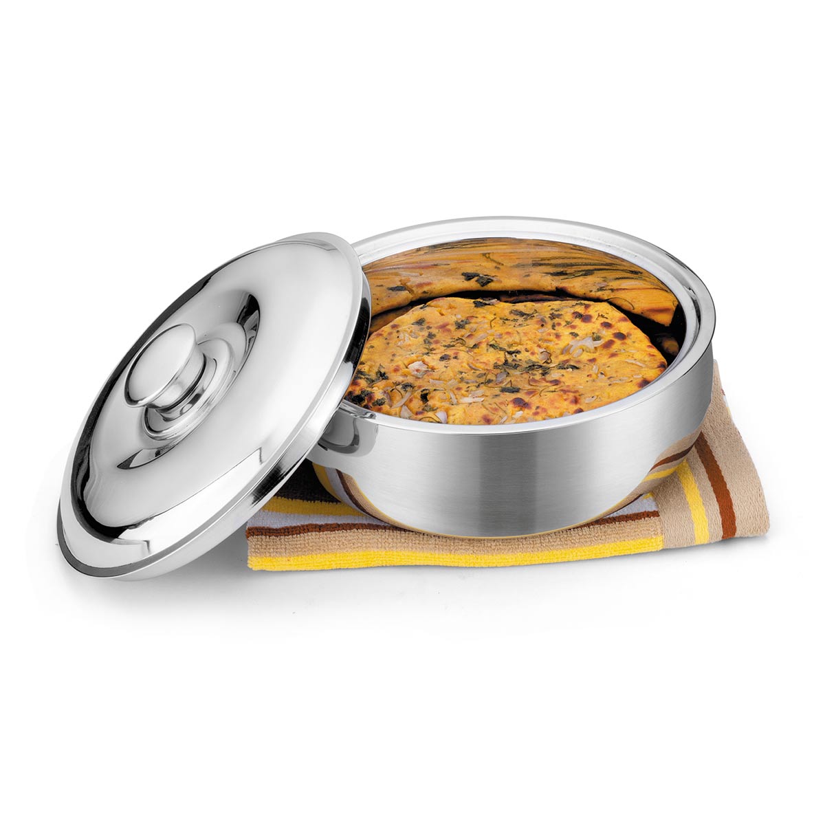 Steel Roti Keeper Roti Server with Steel Lid 2100ml – Signoraware