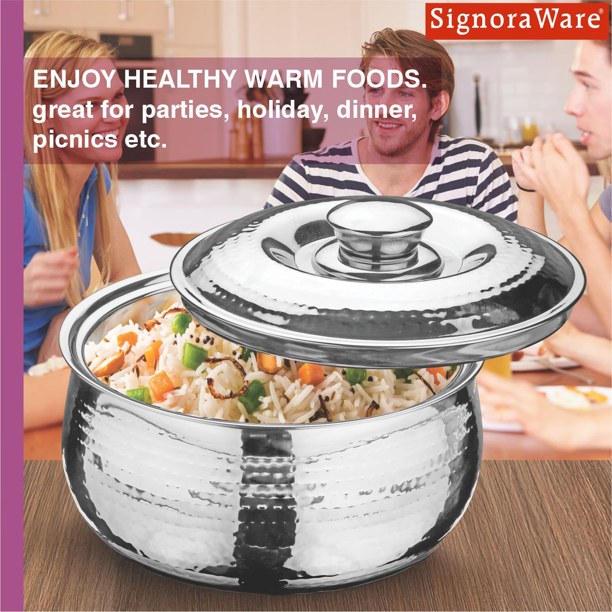 Hot Delight Casserole (Hammered) 1000ml