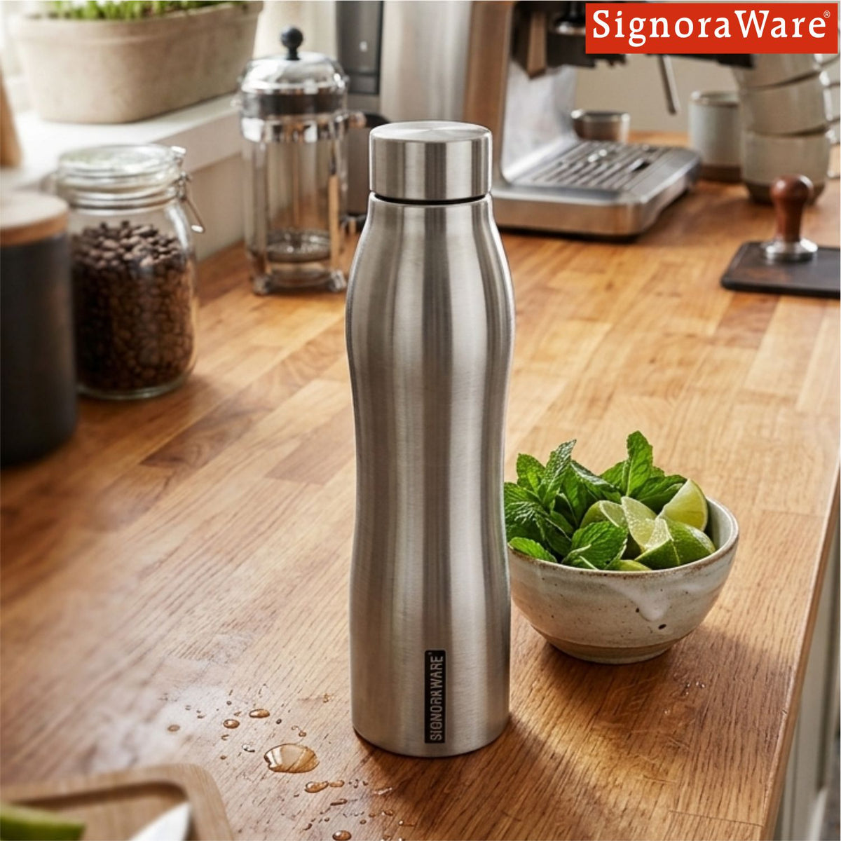 Oxy Steel Water Bottle 1000 ml.