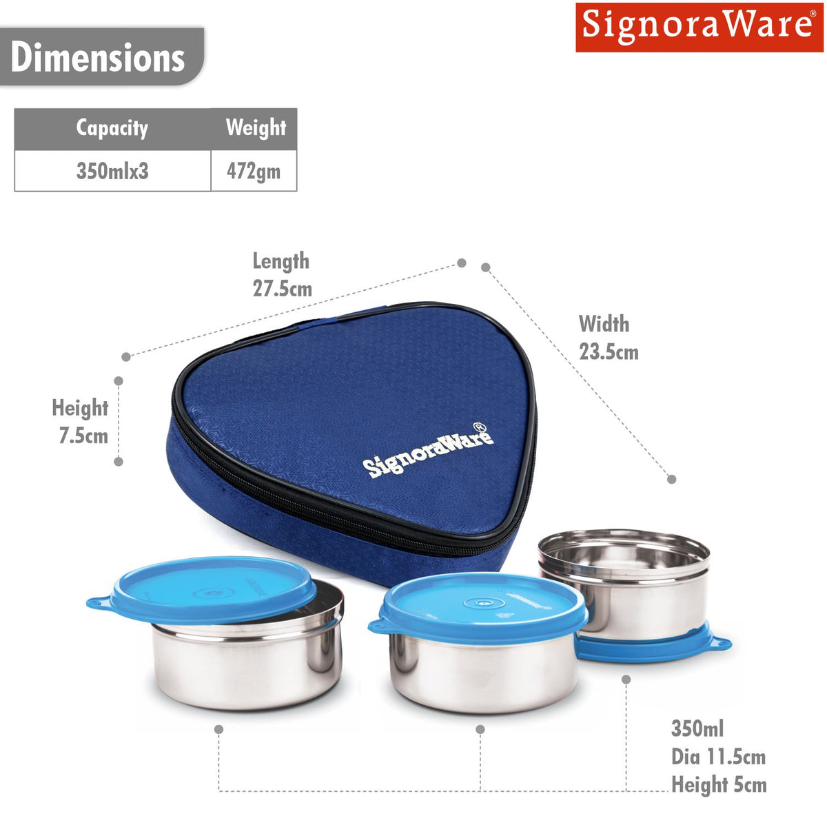 Sleek Steel Lunch Box
