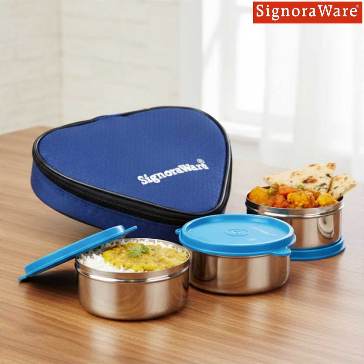 Sleek Steel Lunch Box