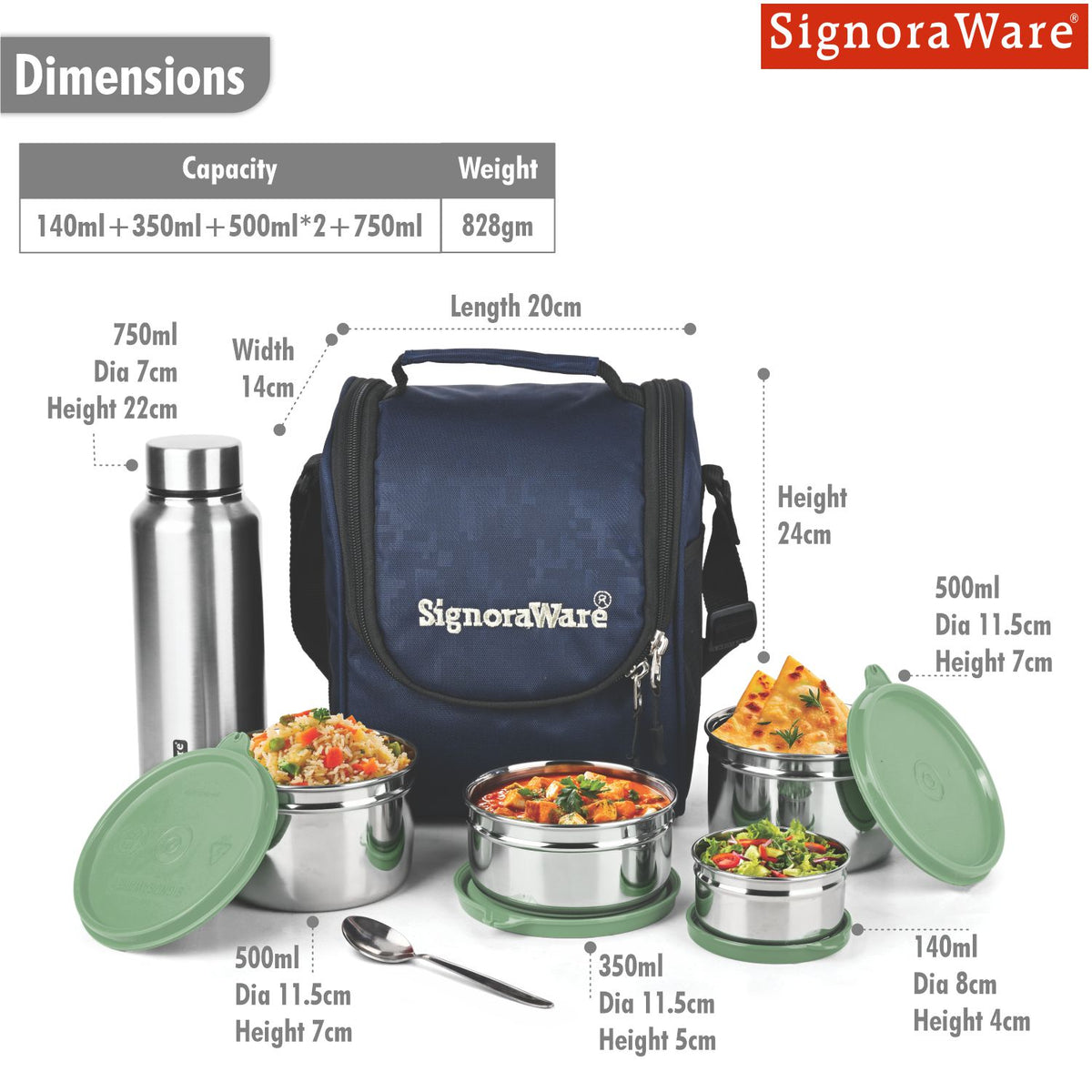 Premium Steel Lunch Box