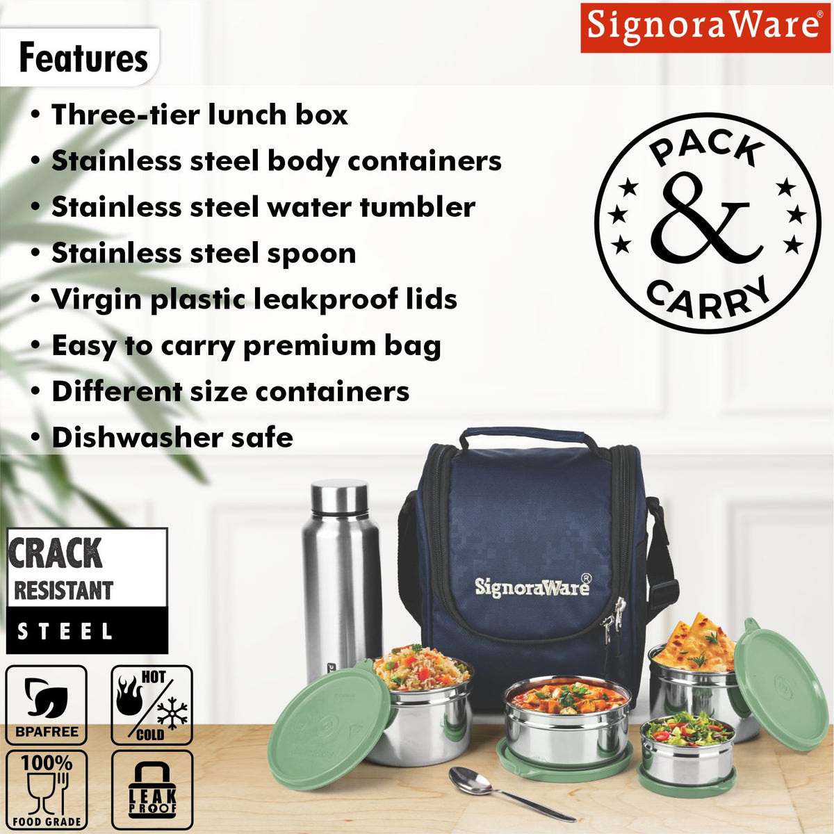 Premium Steel Lunch Box