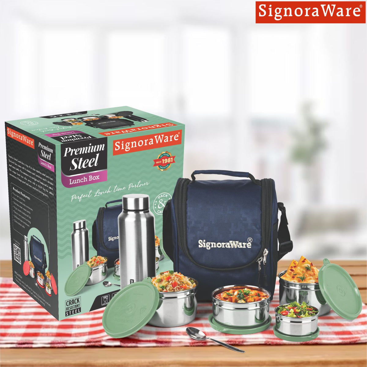 Premium Steel Lunch Box