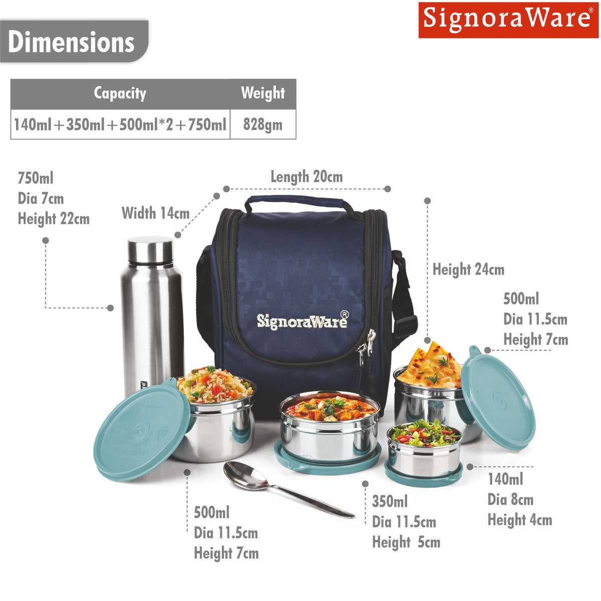 Premium Steel Lunch Box