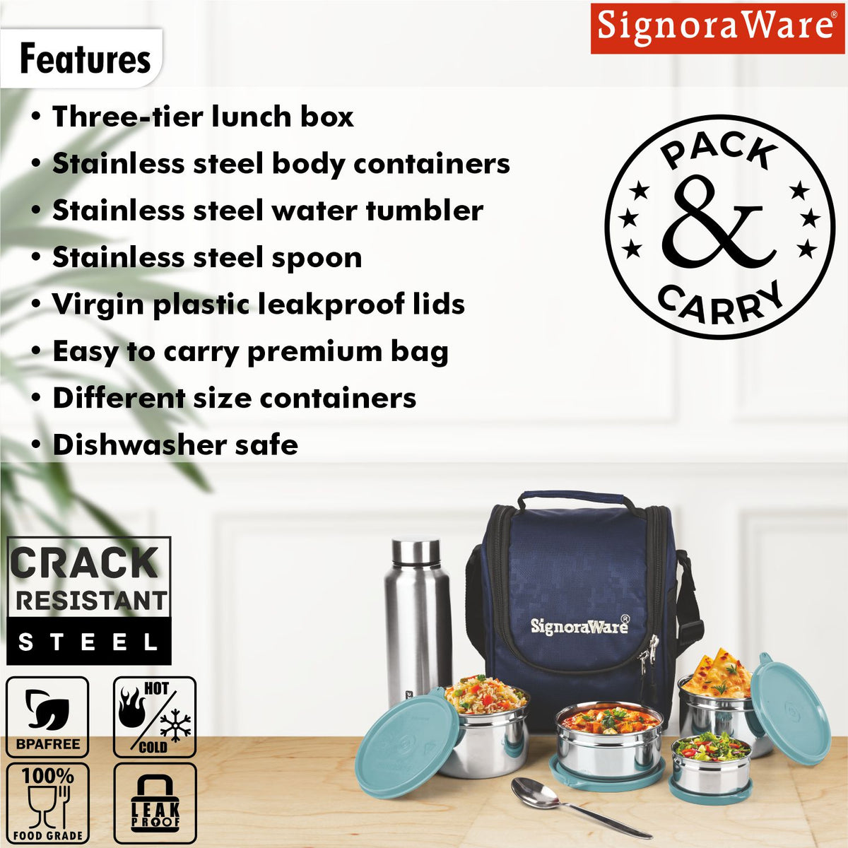 Premium Steel Lunch Box
