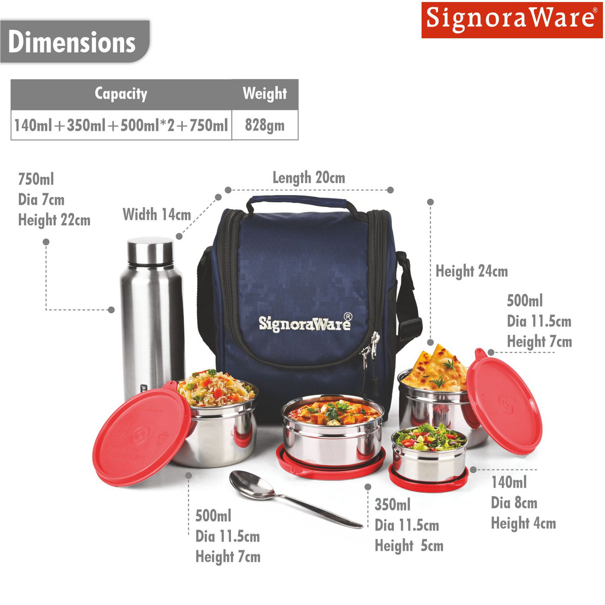 Premium Steel Lunch Box