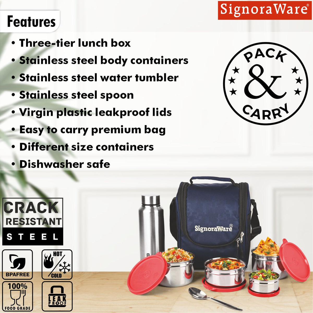 Premium Steel Lunch Box
