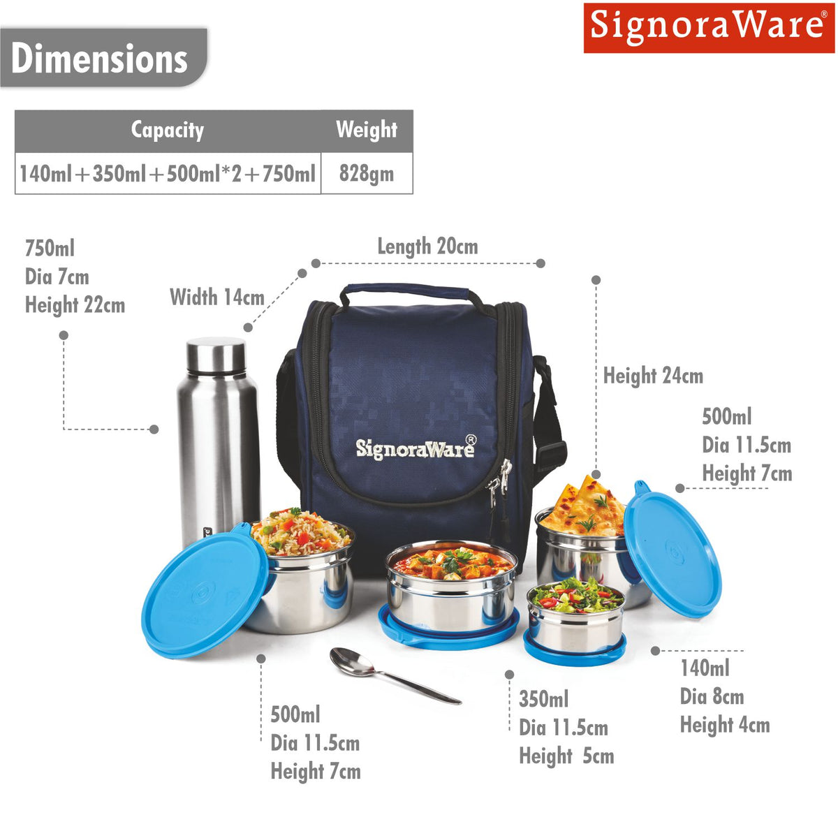 Premium Steel Lunch Box