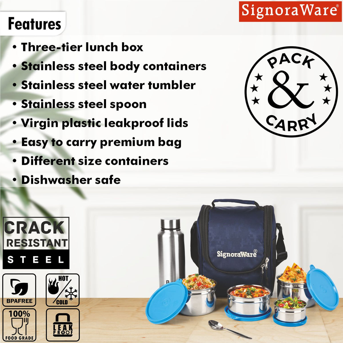 Premium Steel Lunch Box