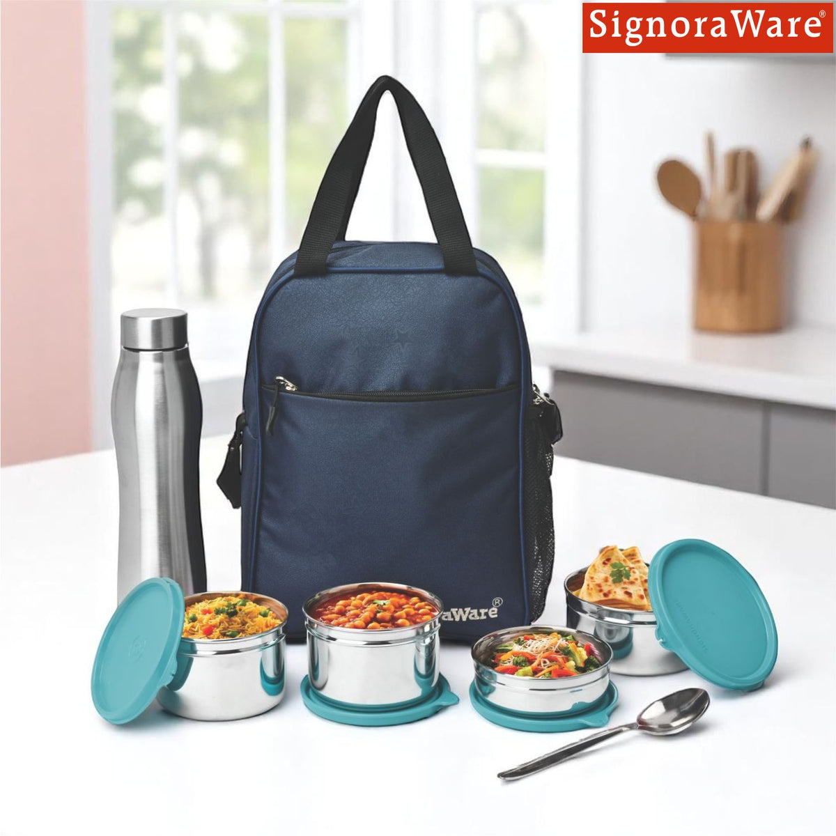 Fusion Jumbo Steel Lunch Box