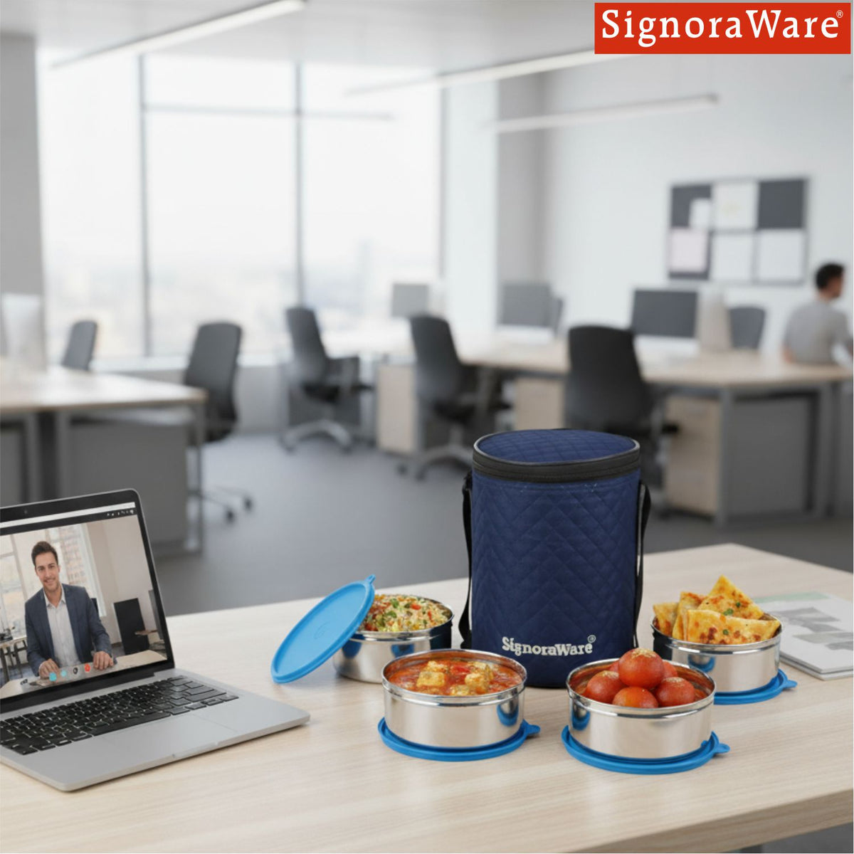 Big Meal Steel Lunch Box (4 Container)