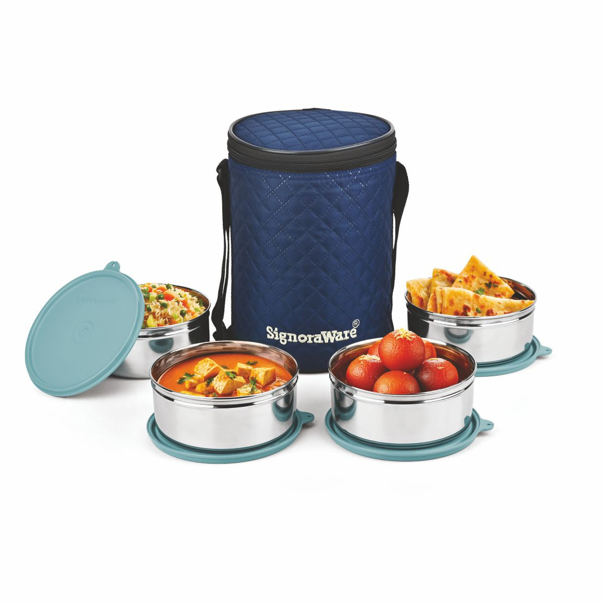 Big Meal Steel Lunch Box (4 Container)