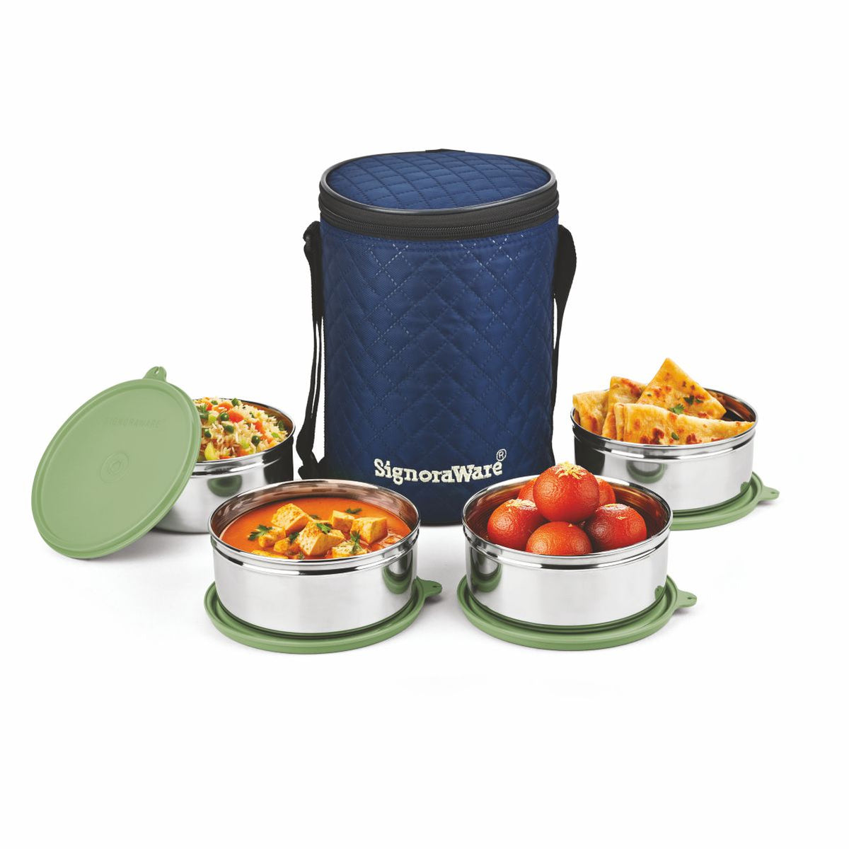Big Meal Steel Lunch Box (4 Container)