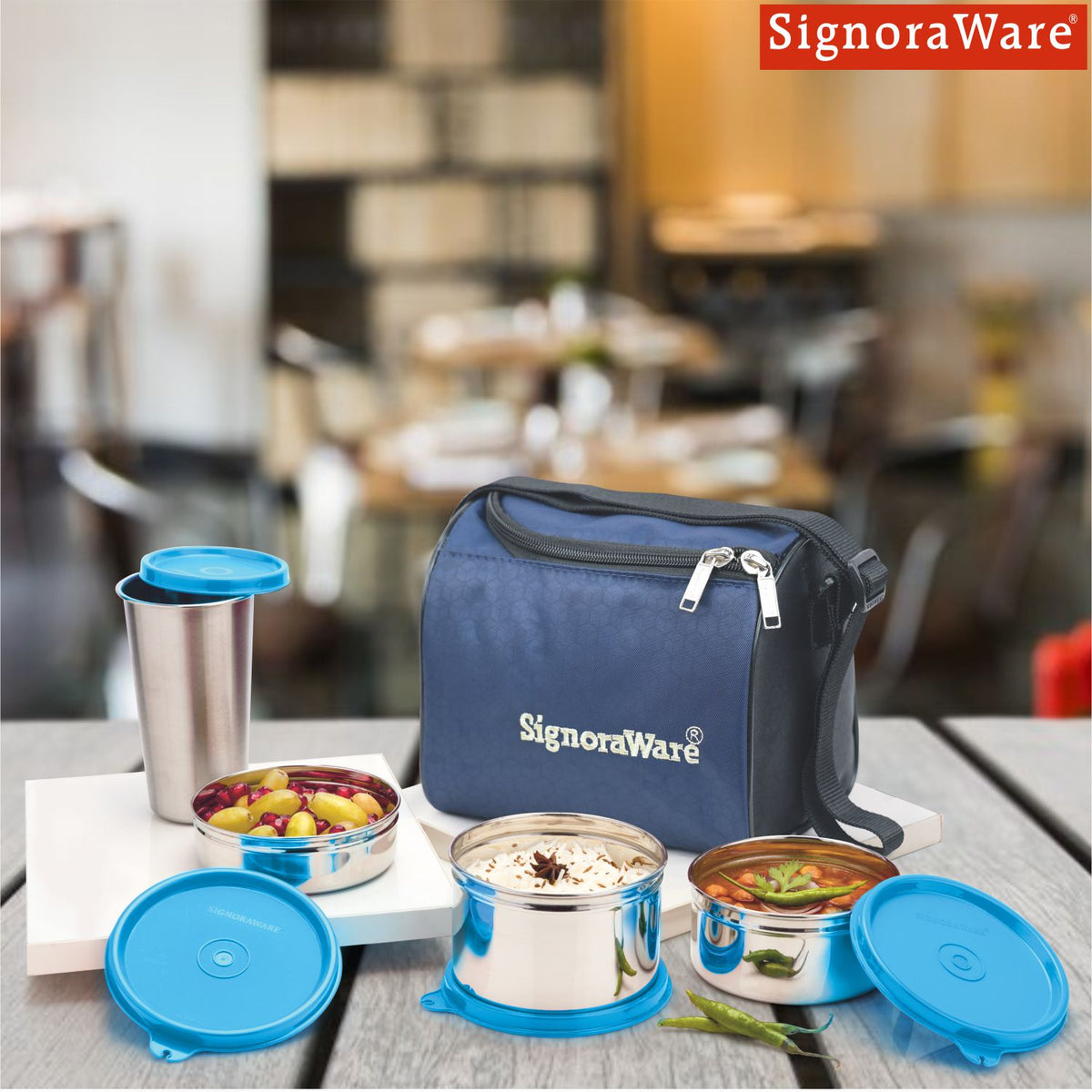 Signoraware steel lunch box