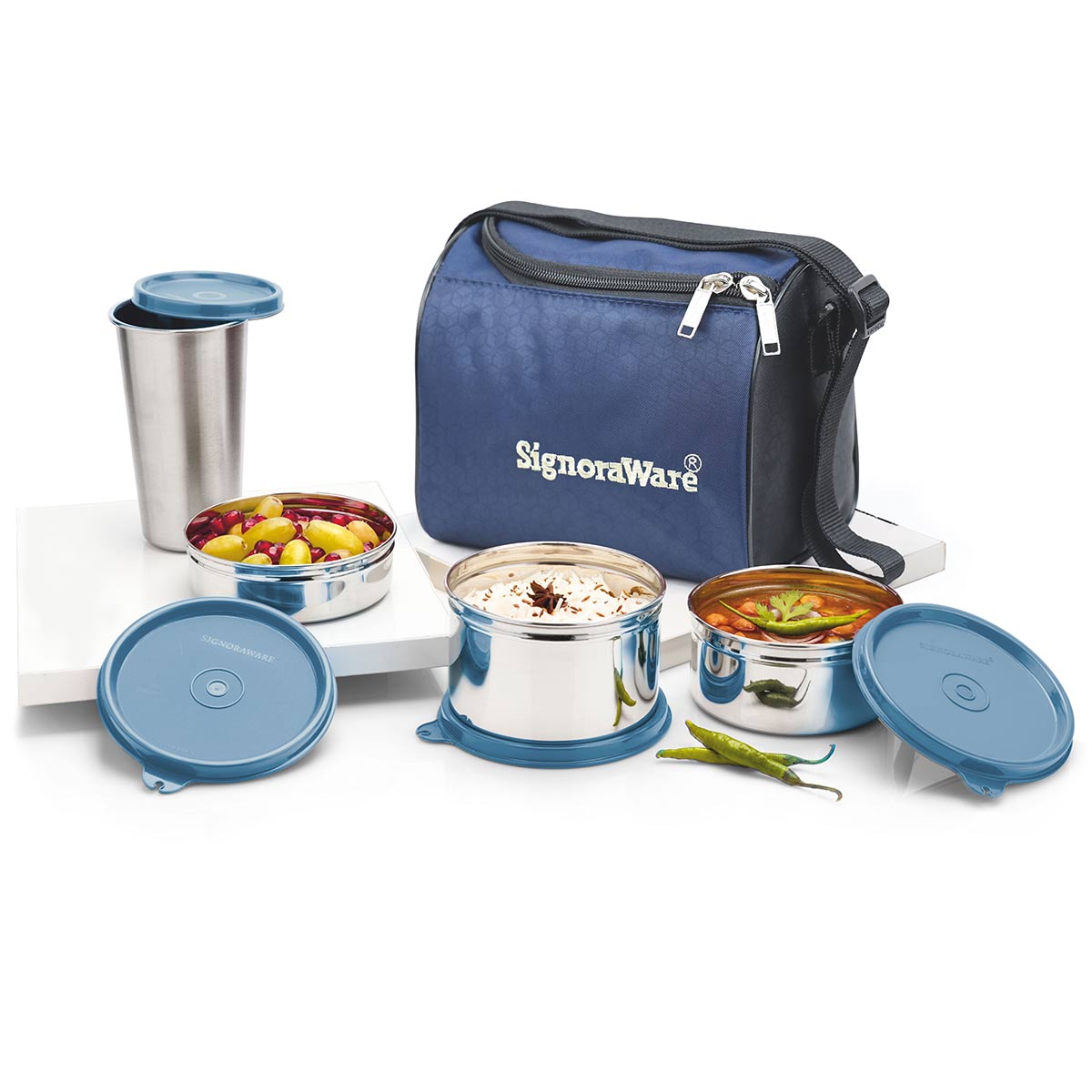 Signoraware steel lunch box for kids