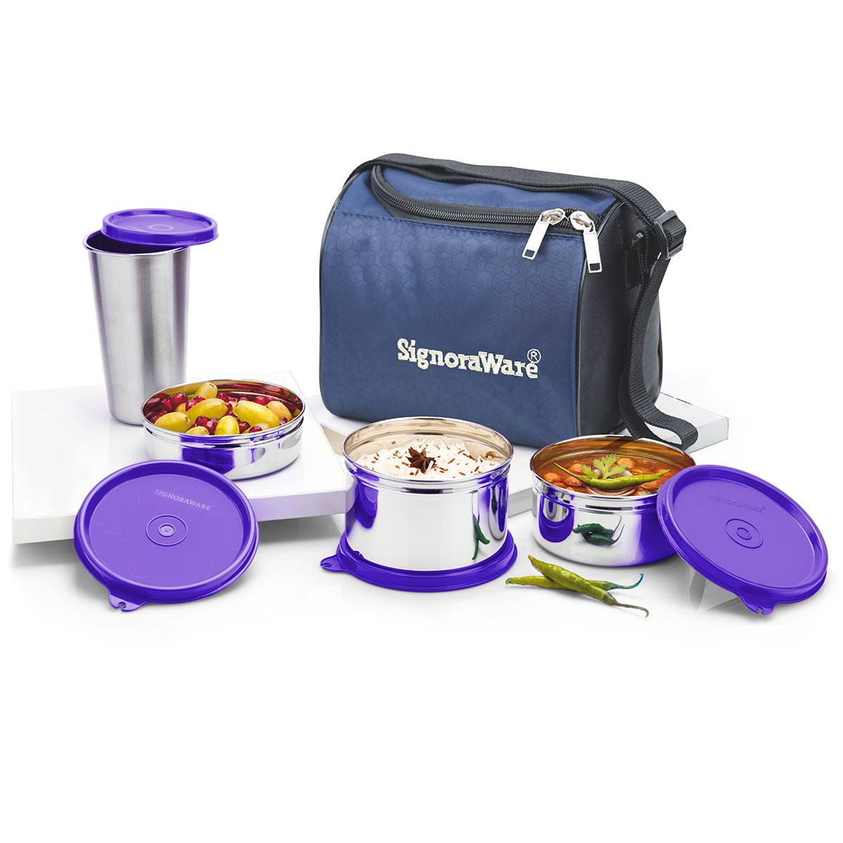 steel lunch box with Bag