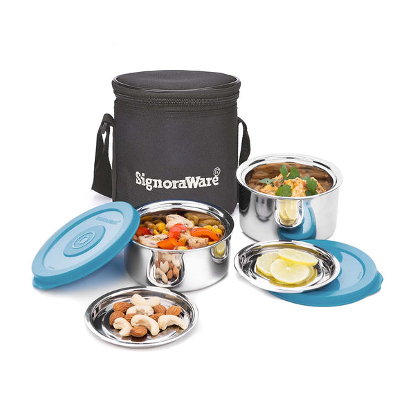 Executive Twin Wall Small Steel Lunch Box