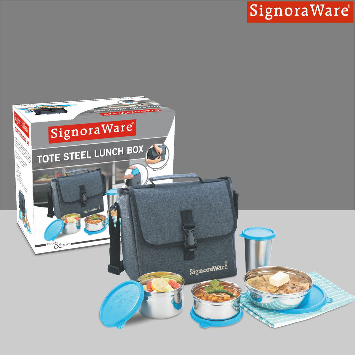 Tote Bag steel Lunch Box