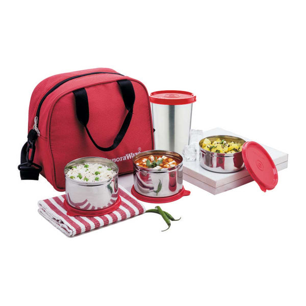 Sling Steel Lunch Box with Steel Tumbler