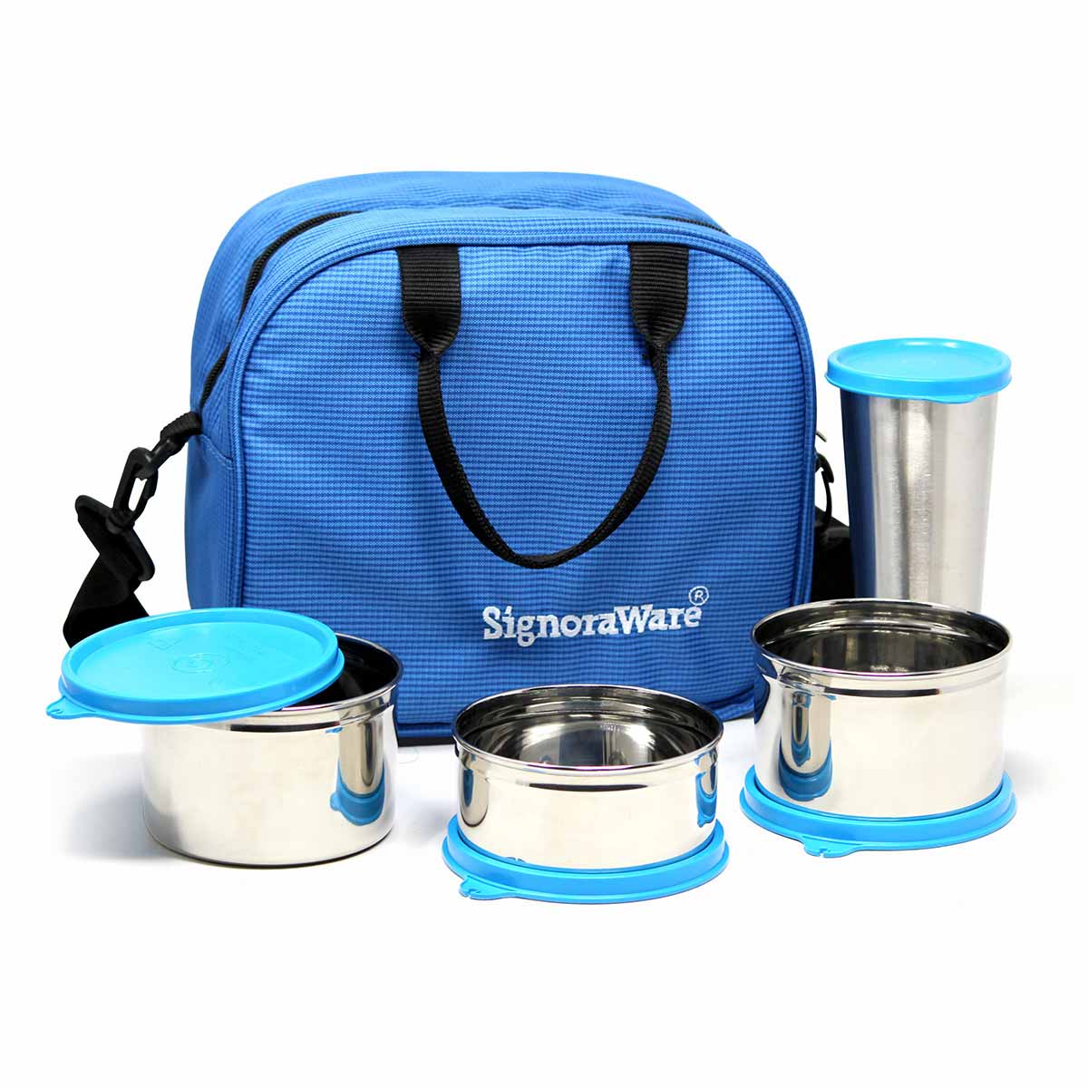 Sling Steel Lunch Box with Steel Tumbler